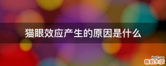 猫眼效应产生的原因是什么