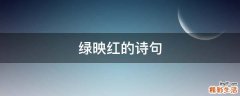 绿映红的诗句