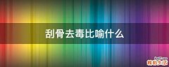 刮骨去毒比喻什么