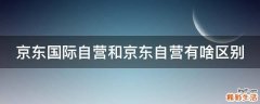 京东国际自营和京东自营有啥区别