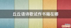 丘丘语诗歌试作书籍在哪