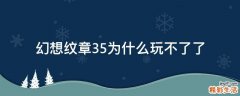 幻想纹章3.5为什么玩不了了