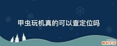 甲虫玩机真的可以查定位吗