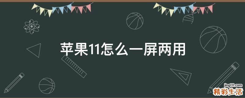 苹果11怎么一屏两用