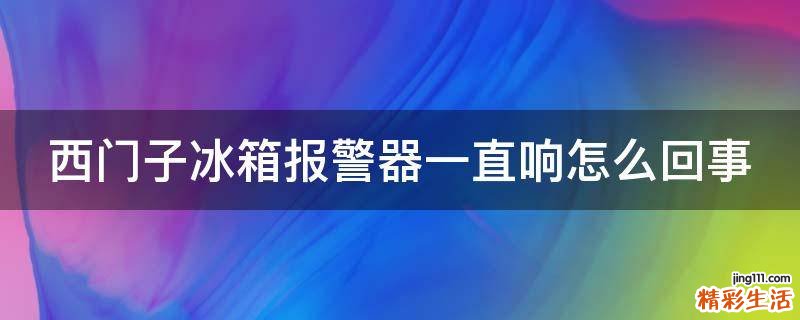 西门子冰箱报警器一直响怎么回事
