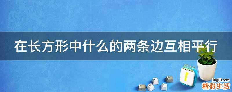 在长方形中什么的两条边互相平行