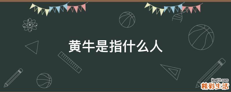 黄牛是指什么人