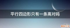 平行四边形只有一条高对吗