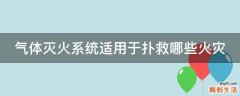 气体灭火系统适用于扑救哪些火灾
