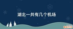湖北一共有几个机场