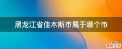 黑龙江省佳木斯市属于哪个市