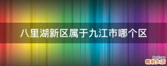 八里湖新区属于九江市哪个区