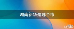 湖南新华是哪个市