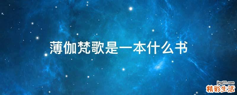 薄伽梵歌是一本什么书