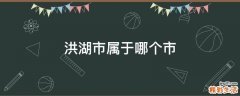 洪湖市属于哪个市