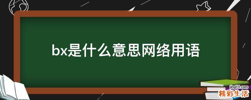 bx是什么意思网络用语