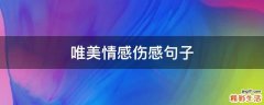 唯美情感伤感句子