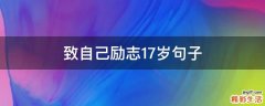致自己励志17岁句子