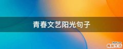 青春文艺阳光句子
