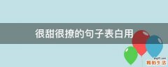 很甜很撩的句子表白用