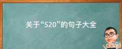 关于“520”的句子大全
