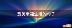 赞美幸福生活的句子