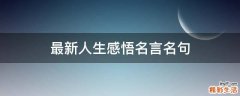 最新人生感悟名言名句