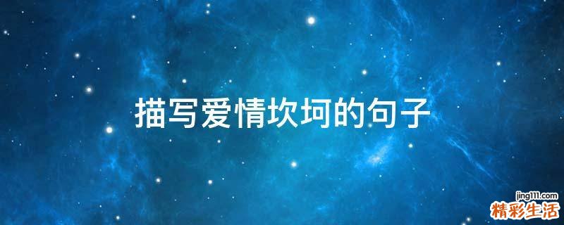 描写爱情坎坷的句子
