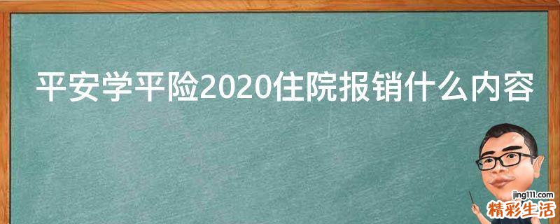 平安学平险2020住院报销什么内容