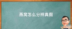 燕窝怎么分辨真假