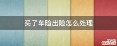 买了车险出险怎么处理