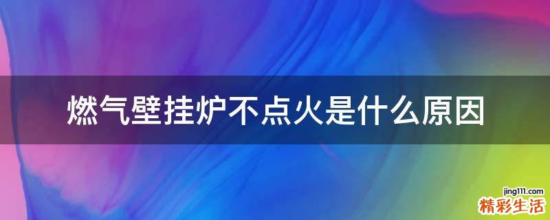 燃气壁挂炉不点火是什么原因