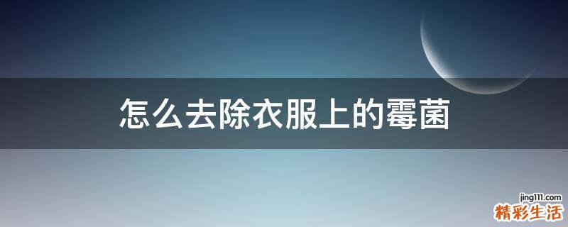 怎么去除衣服上的霉菌