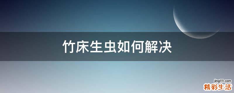 竹床生虫如何解决