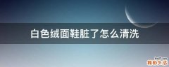 白色绒面鞋脏了怎么清洗