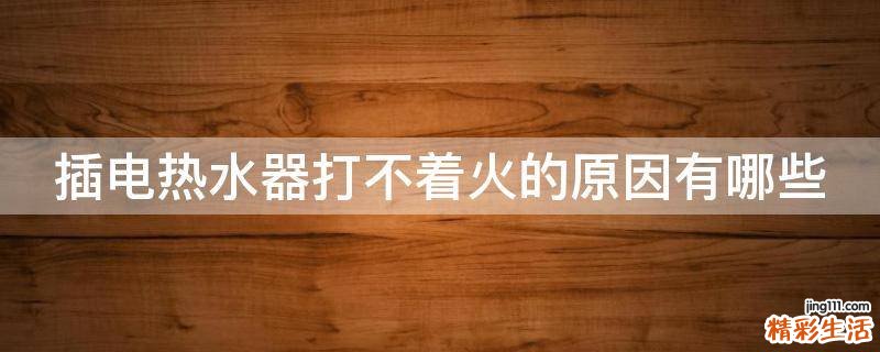 插电热水器打不着火的原因有哪些