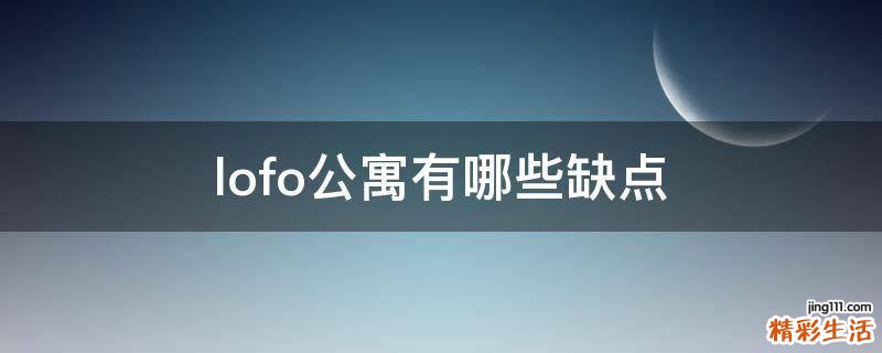 lofo公寓有哪些缺点