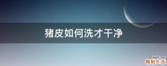 猪皮如何洗才干净