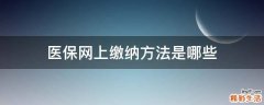 医保网上缴纳方法是哪些