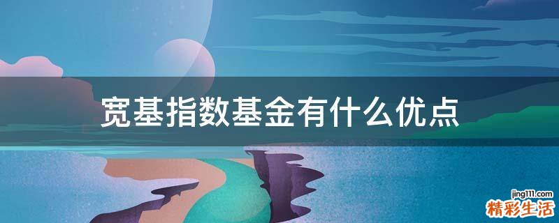 宽基指数基金有什么优点