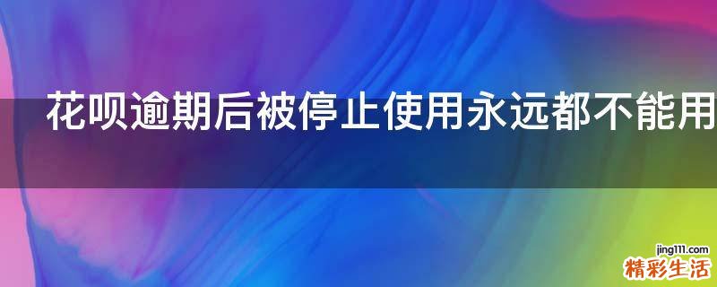 花呗逾期后被停止使用永远都不能用了吗
