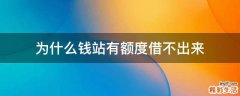为什么钱站有额度借不出来