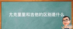 尤克里里和吉他的区别是什么