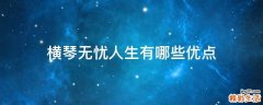 横琴无忧人生有哪些优点