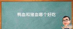 鸭血和猪血哪个好吃