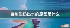 自制酸奶出水的原因是什么