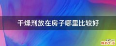 干燥剂放在房子哪里比较好