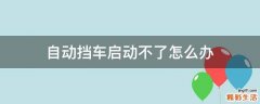 自动挡车启动不了怎么办