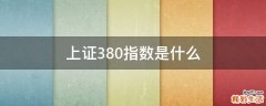 上证380指数是什么