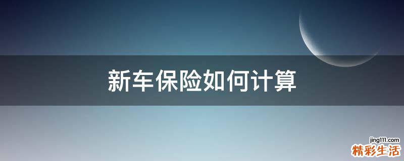 新车保险如何计算